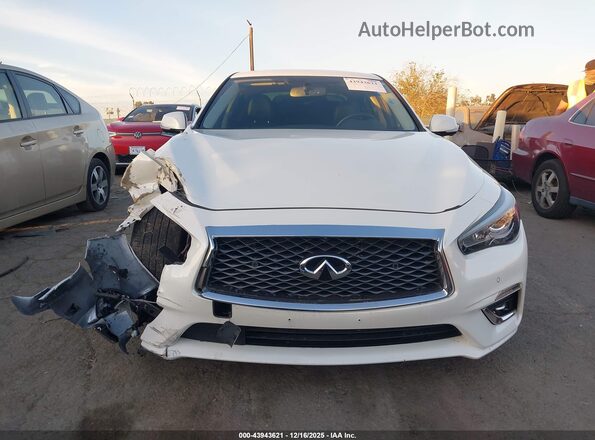 JN1EV7APXLM208379 2020 INFINITI Q50 White Rear interior view