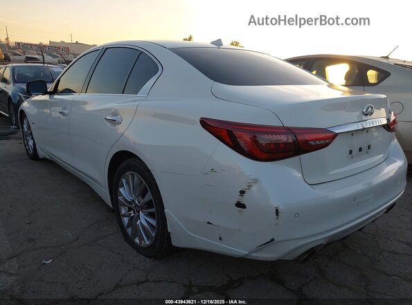 JN1EV7APXLM208379 2020 INFINITI Q50 White Rear left