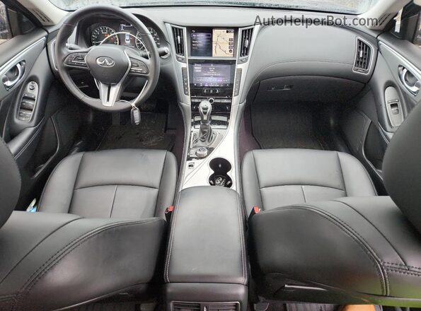 JN1EV7AR0LM250643 2020 INFINITI Q50 Black Widok deski rozdzielczej