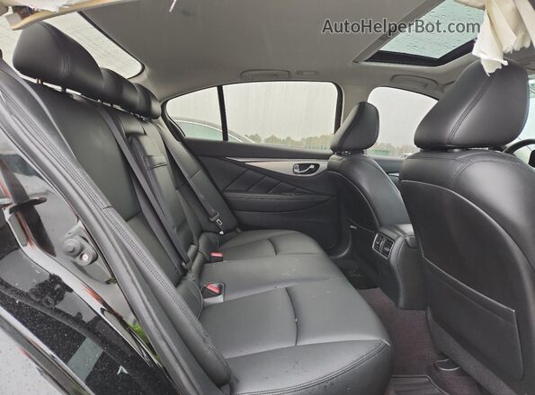 JN1EV7AR0LM250643 2020 INFINITI Q50 Black Widok tylnych siedzeń