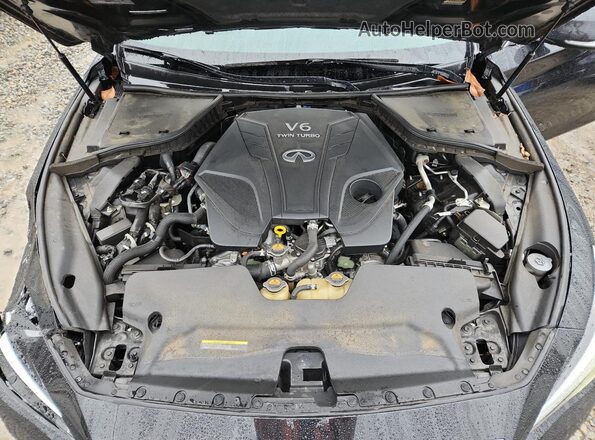 JN1EV7AR0LM250643 2020 INFINITI Q50 Black Widok wnętrza z tyłu