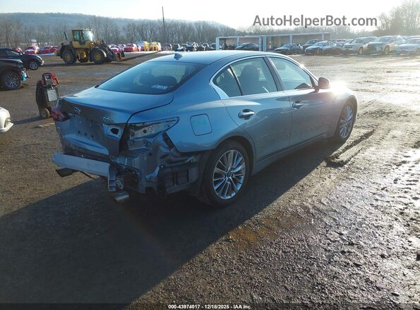 JN1EV7AR9JM439613 2018 INFINITI Q50 Light Blue 