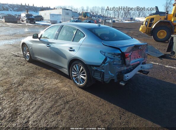 JN1EV7AR9JM439613 2018 INFINITI Q50 Light Blue 