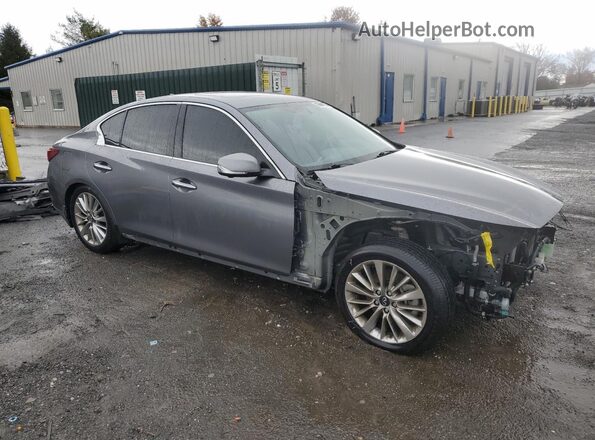 JN1EV7BP7MM706667 2021 INFINITI Q50 Серый Передняя правая четверть