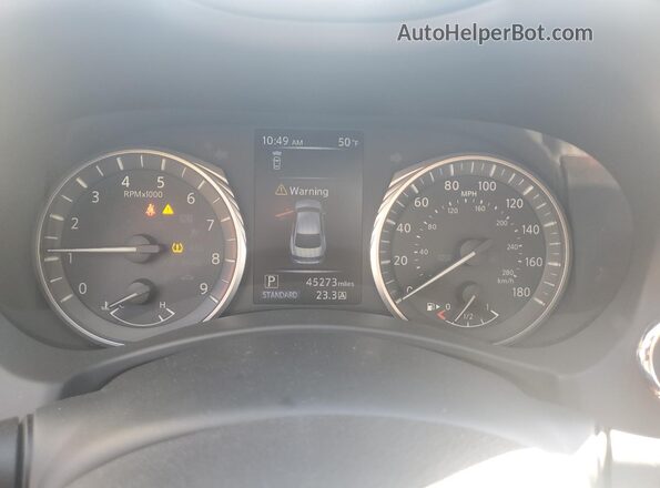 JN1EV7BR4MM755083 2021 INFINITI Q50 Gray Instrument cluster view