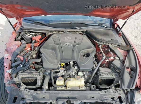 JN1EV7CR2MM753461 2021 INFINITI Q50 Red უკანა სალონის ხედი