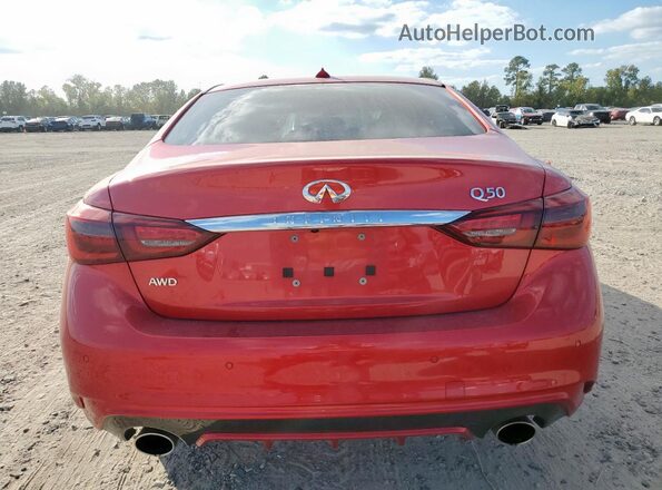 JN1EV7CR2MM753461 2021 INFINITI Q50 Red უკანა ხედი