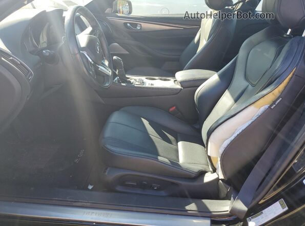 JN1EV7KK5MM410163 2021 INFINITI Q60 Black Front interior view