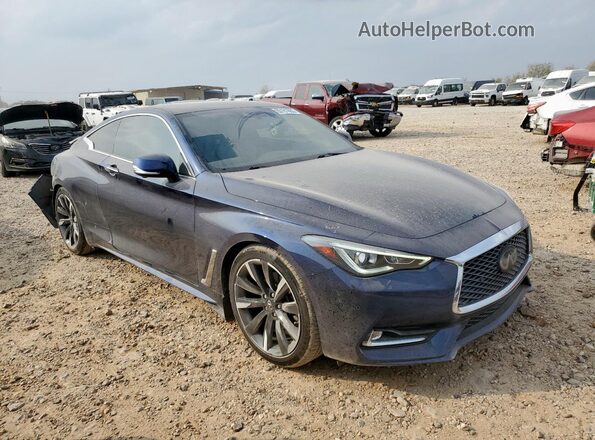 JN1EV7KK6MM410799 2021 INFINITI Q60 Синий Передняя правая четверть