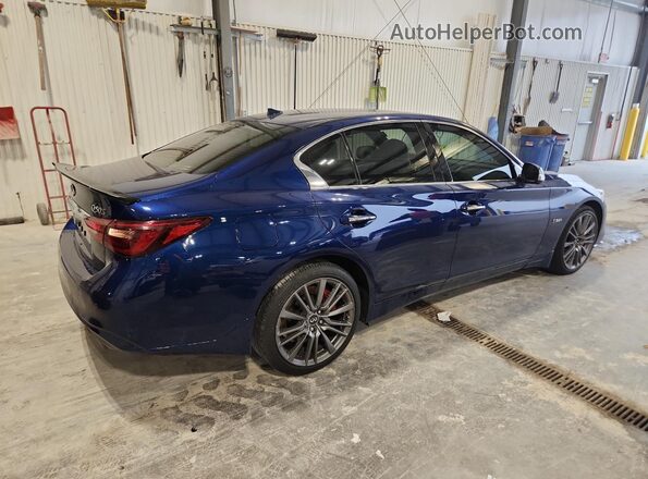 JN1FV7AR3JM481327 2018 INFINITI Q50 Blue Задня права чверть
