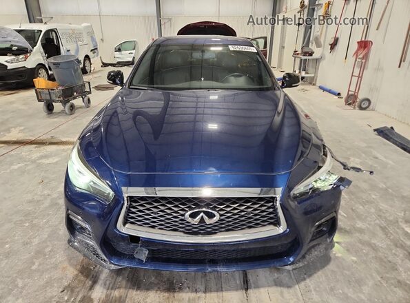 JN1FV7AR3JM481327 2018 INFINITI Q50 Blue Вид спереду