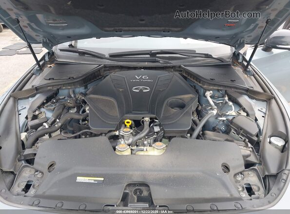 JN1FV7LK6MM530265 2021 INFINITI Q60 Blue Rear view