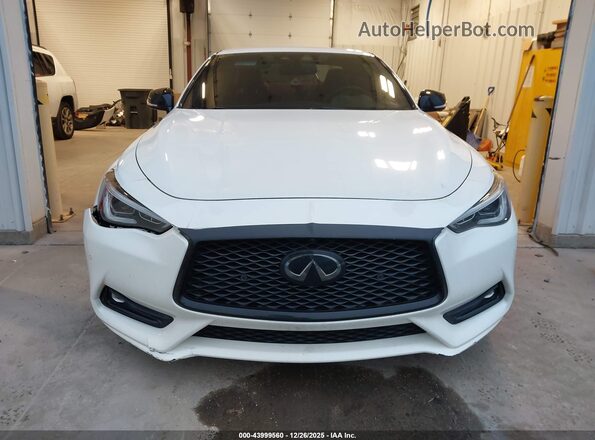 JN1FV7LL8MM560389 2021 INFINITI Q60 White Widok zestawu wskaźników
