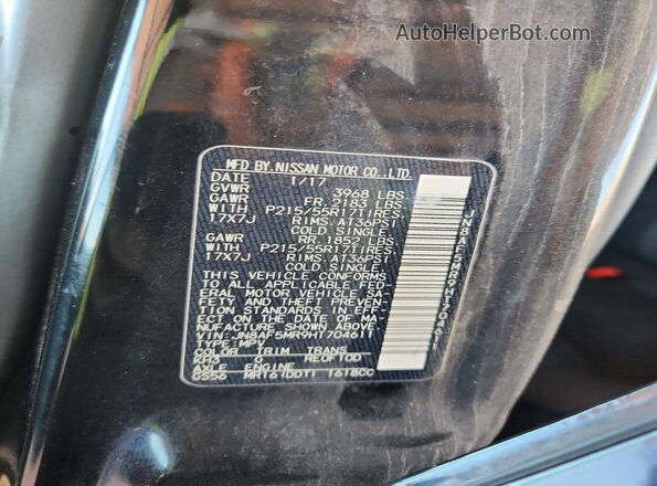 JN8AF5MR9HT704611 2017 NISSAN JUKE Black 