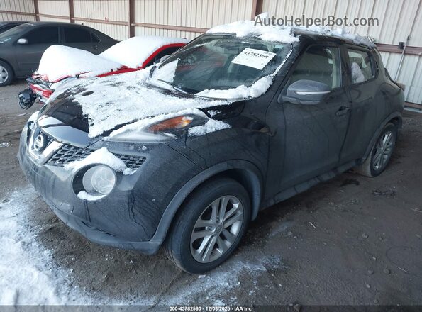 JN8AF5MV1GT653732 2016 NISSAN JUKE Black Առջևի ձախ երեք քառորդ տեսարան