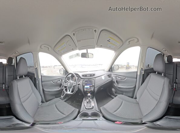 JN8AT2MV7JW344649 2018 NISSAN ROGUE Black Widok wnętrza 360 stopni