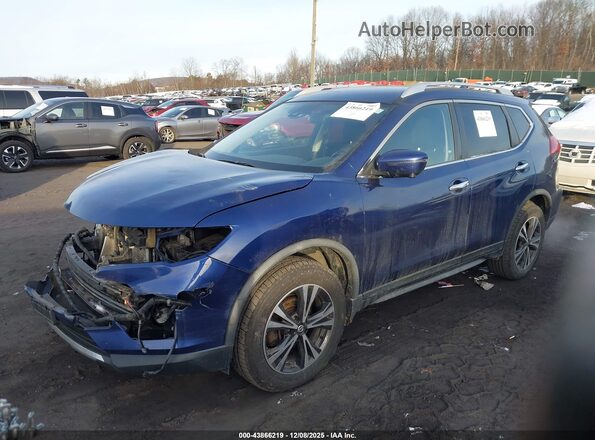 JN8AT2MV8KW397667 2019 NISSAN ROGUE Blue წინა მარცხენა ხედი სამი მეოთხედიდან