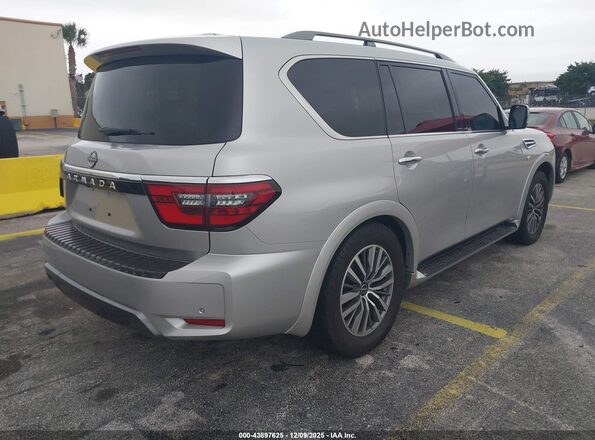 JN8AY2AC7M9147066 2021 NISSAN ARMADA Silver Հետևի աջ
