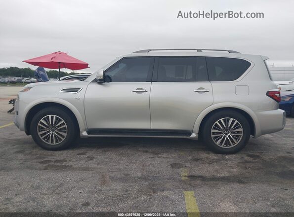 JN8AY2AC7M9147066 2021 NISSAN ARMADA Silver Սալոնի 360 աստիճան տեսք