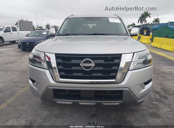 JN8AY2AC7M9147066 2021 NISSAN ARMADA Silver Դիմացի տեսք
