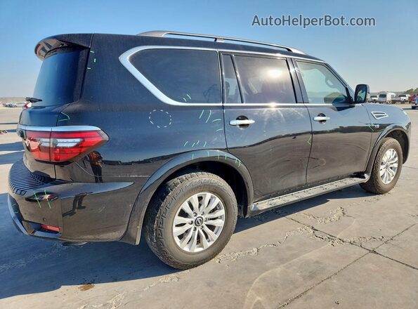 JN8AY2AC8N9162189 2022 NISSAN ARMADA Black Հետևի աջ