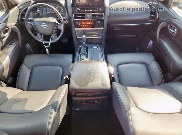 JN8AY2AC8N9162189 2022 NISSAN ARMADA Black Առջևի վահանակի տեսք