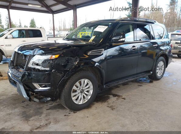 JN8AY2AD2M9661285 2021 NISSAN ARMADA Black Передня ліва чверть