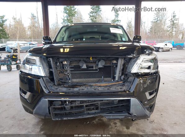 JN8AY2AD2M9661285 2021 NISSAN ARMADA Black Вид задньої частини салону
