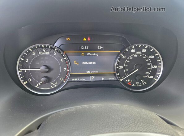 JN8AY2BAXM9373275 2021 NISSAN ARMADA Gray Widok zestawu wskaźników