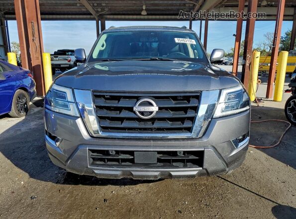 JN8AY2BAXM9373275 2021 NISSAN ARMADA Gray Widok z przodu