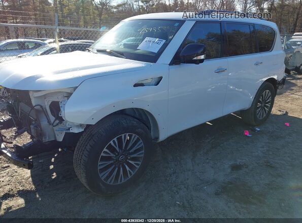 JN8AY2BB1R9850546 2024 NISSAN ARMADA White Vista tres cuartos delantera izquierda