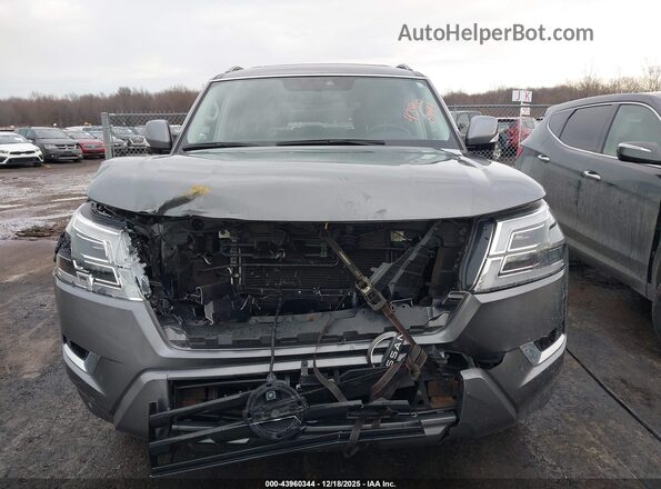 JN8AY2BB7M9795237 2021 NISSAN ARMADA Gray Вид щитка приладів