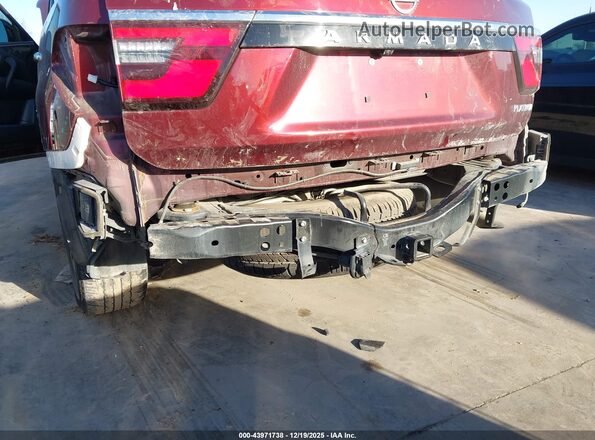 JN8AY2DA1N9390786 2022 NISSAN ARMADA Maroon Widok z przodu