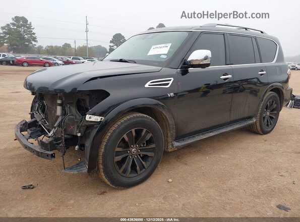 JN8AY2NE8L9781304 2020 NISSAN ARMADA Black Առջևի ձախ երեք քառորդ տեսարան