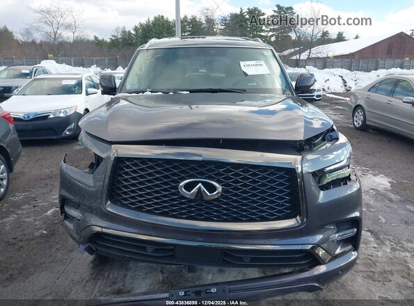 JN8AZ2AE7P9304615 2023 INFINITI QX80 Gray Rear interior view