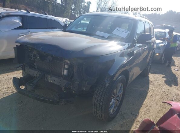 JN8AZ2AF0M9719070 2021 INFINITI QX80 Black წინა მარცხენა ხედი სამი მეოთხედიდან
