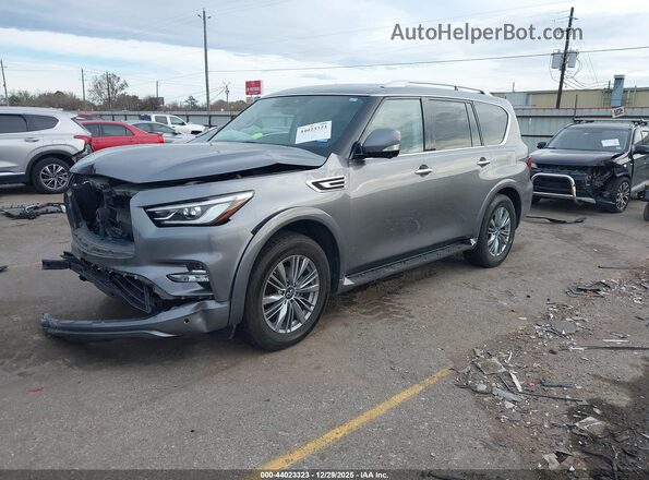 JN8AZ2AF1M9719451 2021 INFINITI QX80 Серый Передняя левая четверть