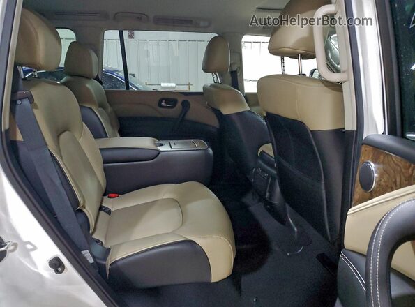 JN8AZ2AF2M9715442 2021 INFINITI QX80 Белый Вид задней части салона