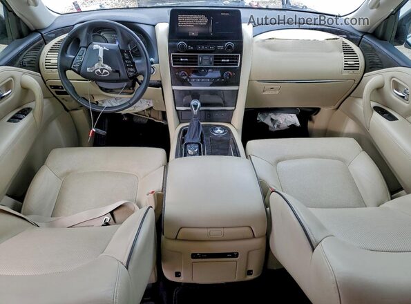 JN8AZ2AF3P9755257 2023 INFINITI QX80 White Вид панелі приладів