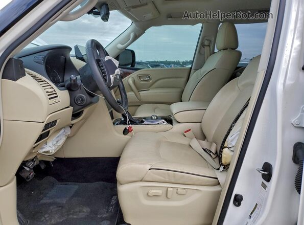 JN8AZ2AF3P9755257 2023 INFINITI QX80 White Вид салону спереду