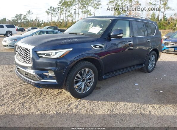 JN8AZ2AF7R9765129 2024 INFINITI QX80 Blue Przód lewy