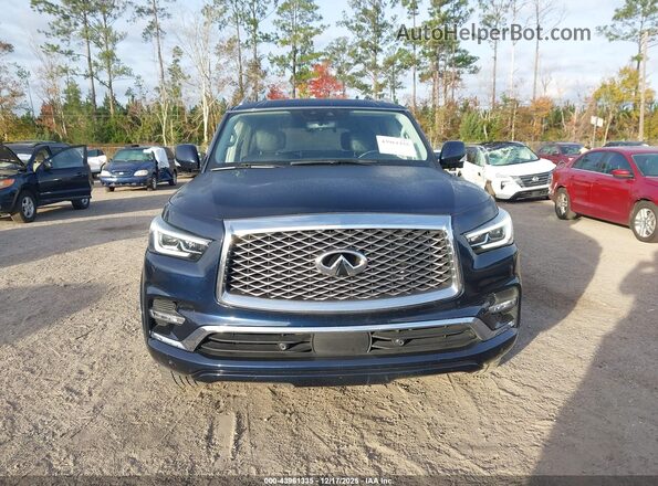 JN8AZ2AF7R9765129 2024 INFINITI QX80 Blue Widok zestawu wskaźników