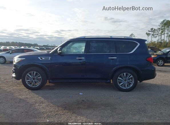 JN8AZ2AF7R9765129 2024 INFINITI QX80 Blue Widok wnętrza 360 stopni
