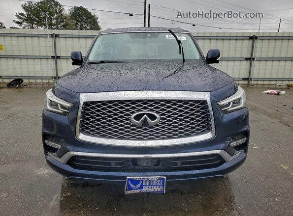 JN8AZ2AF9M9720136 2021 INFINITI QX80 Blue Front view
