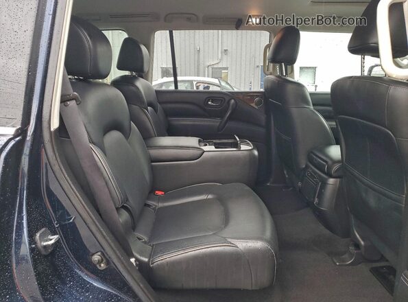 JN8AZ2AF9M9720136 2021 INFINITI QX80 Blue Rear interior view