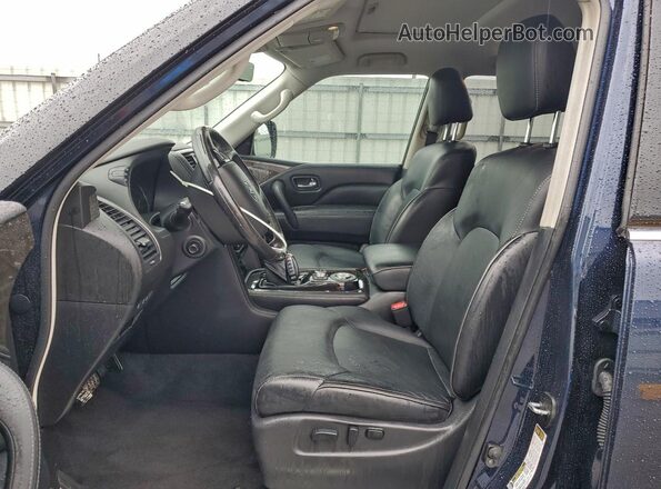 JN8AZ2AF9M9720136 2021 INFINITI QX80 Blue Front interior view