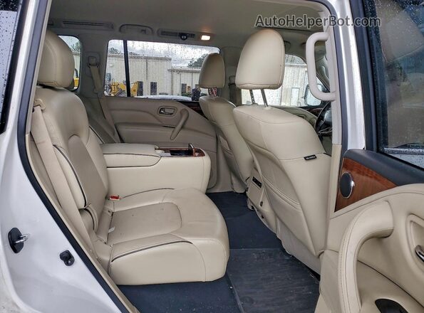 JN8AZ2NF0K9687907 2019 INFINITI QX80 White Vista de los asientos traseros