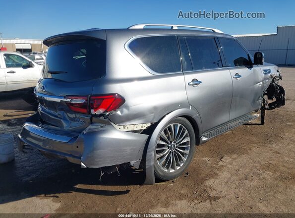 JN8AZ2NF3J9664281 2018 INFINITI QX80 Серый Задняя правая четверть