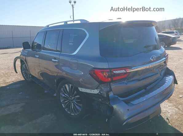 JN8AZ2NF3J9664281 2018 INFINITI QX80 Серый Задняя левая четверть