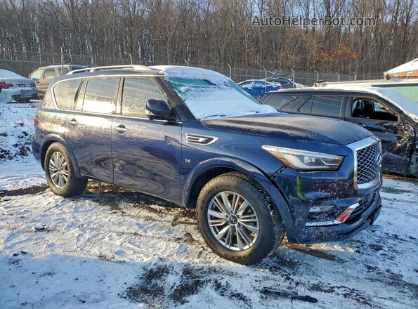 JN8AZ2NF8K9687184 2019 INFINITI QX80 Blue Delantero derecho
